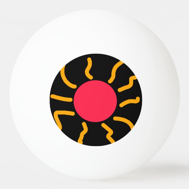 Cute sun ping pong ball (Front)