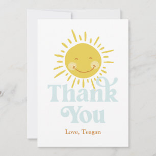 Cute Sun Thank You Card