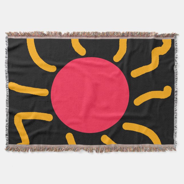 Cute sun throw blanket (Front)