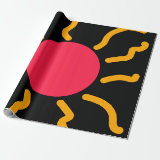 Cute sun wrapping paper