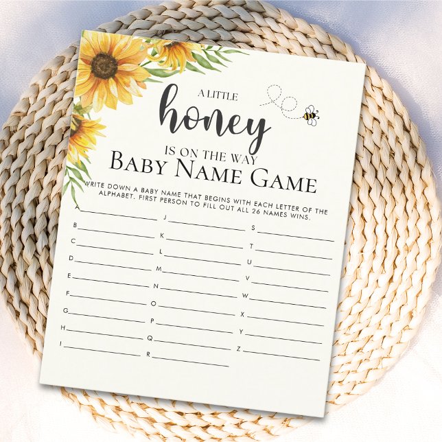 Cute Sunflower Bee Baby Shower (Creator Uploaded)