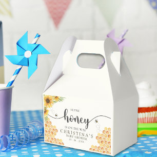 Cute Sunflower Bee Baby Shower Favour Box