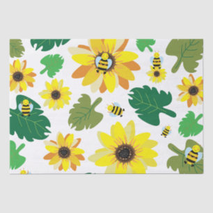 Cute Sunflower Bee Tissue Paper