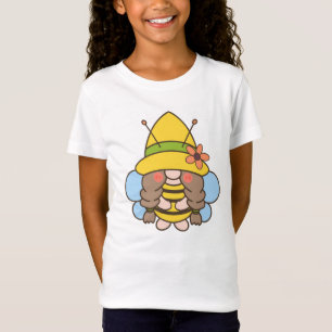 Cute Sunflower Bumblebee Gnome T-Shirt