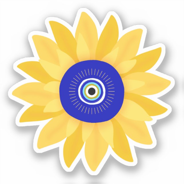 Cute Sunflower Evil Eye Flower (Front)