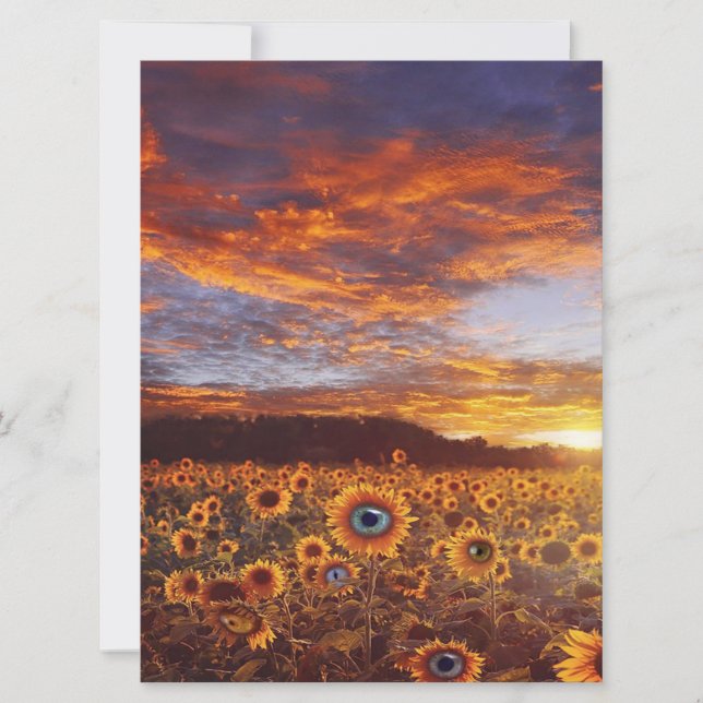 Cute Sunflower Eye - Vintage Funny Birthday Gift (Front)