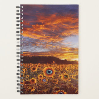 Cute Sunflower Eye - Vintage Funny Birthday Gift Planner