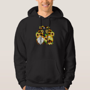 Cute Sunflower Gnomes For Women Gardener And Hippi Hoodie