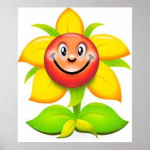 Cute Sunflower Poster