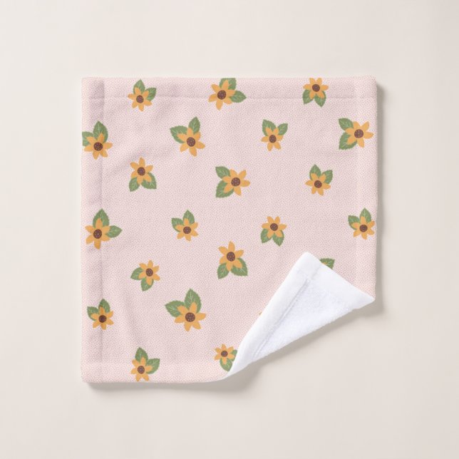 Cute sunflower  wash cloth (Wash Cloth)