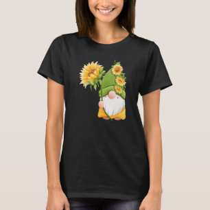 Cute Sunflowers Gnome Fall Women's T-Shirt