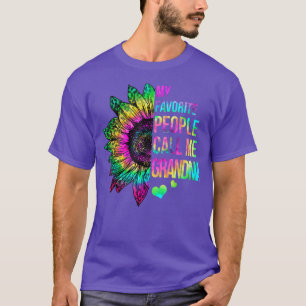 Cute Sunflowers My Favourite People Call Me Grandm T-Shirt