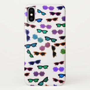 Cute Sunglasses Summer Art iPhone X Case