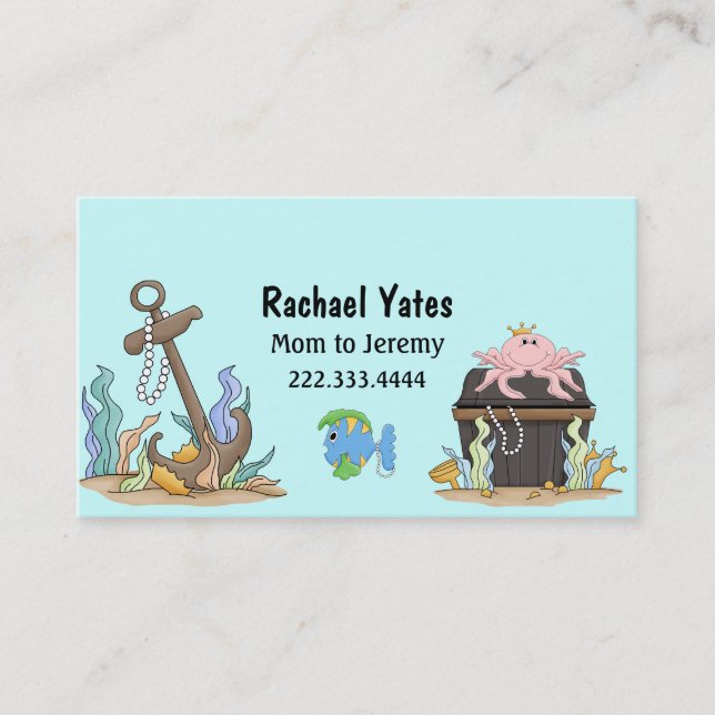 Cute Sunken Treasure Mummy Card (Front)