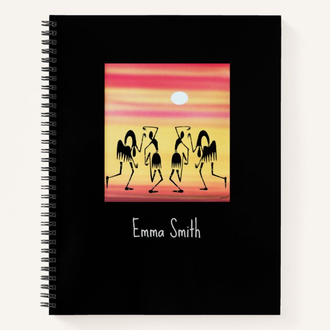 Cute Sunny Day Break Dance  Notebook (Front)