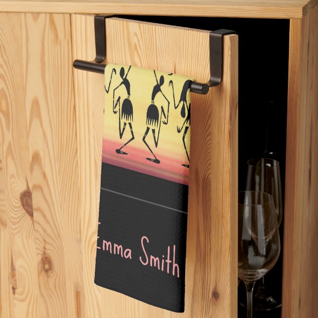 Cute Sunny Day Break Dance  Tea Towel (Thirds Fold)