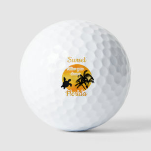 Cute Sunset in Florida   Golf Balls