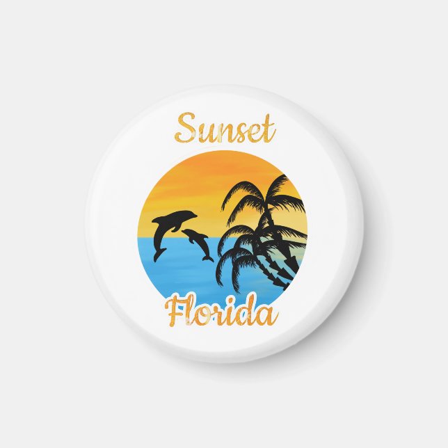 Cute Sunset in Florida  Magnet (Front)