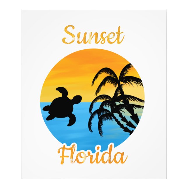 Cute Sunset in Florida    Photo Print (Front)