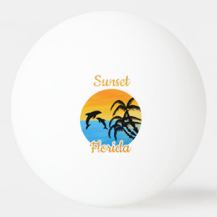 Cute Sunset in Florida Ping Pong Ball