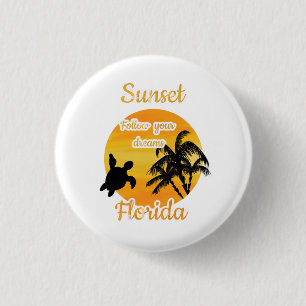 Cute Sunset in Florida T-Shirt 3 Cm Round Badge