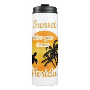 Cute Sunset in Florida Thermal Tumbler