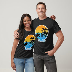 Cute Sunset in Florida with a turtle T-Shirt