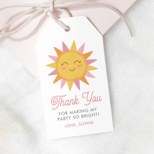 Cute Sunshine First Trip Around the Sun Birthday Gift Tags