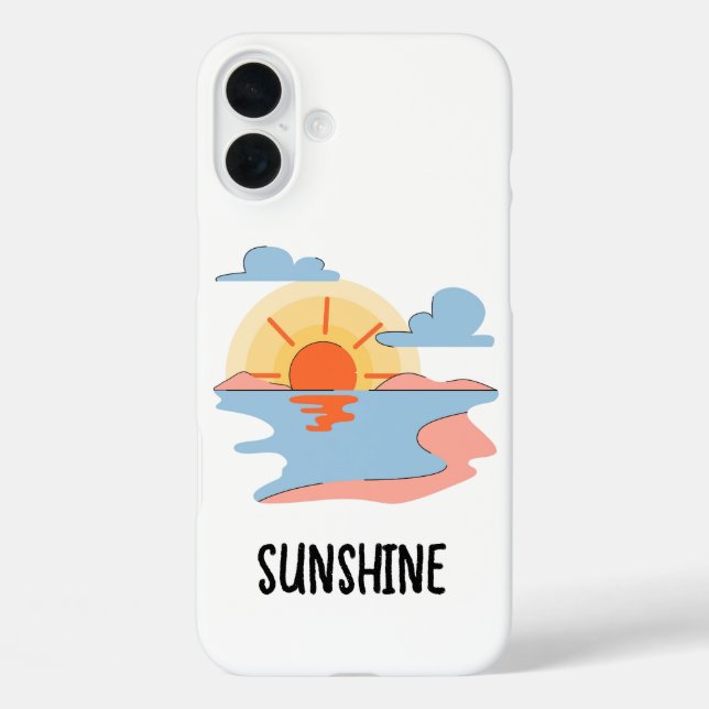 cute sunshine phone case (Back)