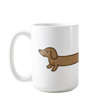 Cute Super Long Dachshund Mug
