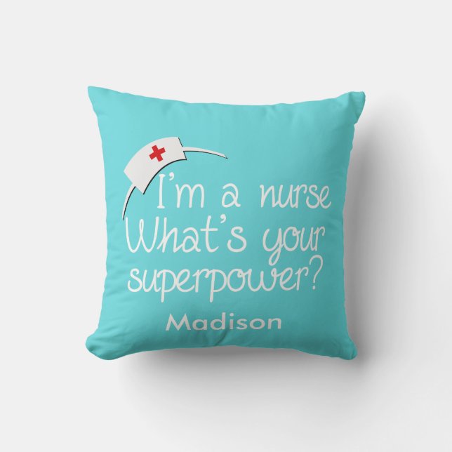 Cute Super Nurse Cushion (Front)