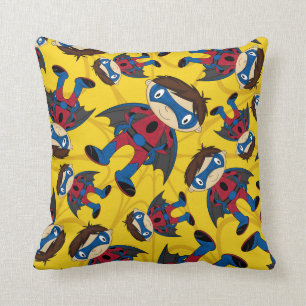Cute Superhero Boy Pattern Cushion