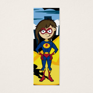 Cute Superhero Girl Bookmark