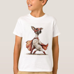 Cute Superhero Jack Russell Dog Boys T-Shirt
