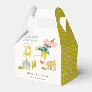 Cute Superhero Mouse Fun Kids Photo Birthday Favour Box
