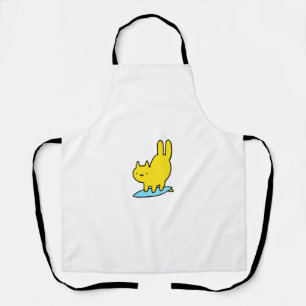 Cute Surfing Cat Apron