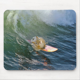 Cute Surfing Chipmunk Mouse Mat
