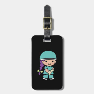 Cute Surgeon in Scrubs Luggage Tag