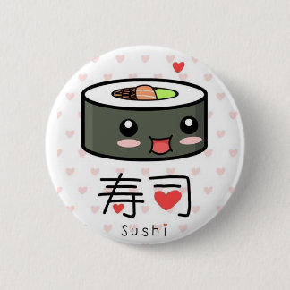 Cute Sushi 6 Cm Round Badge