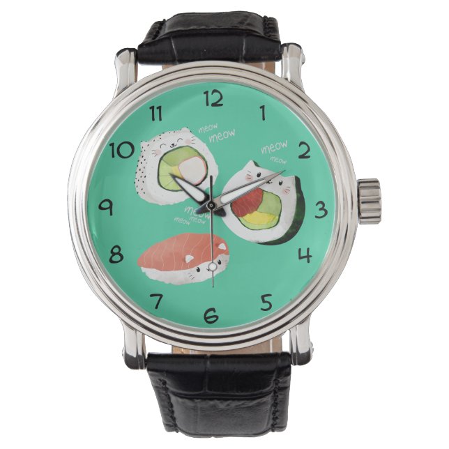 Cute Sushi Cat Watch (Front)