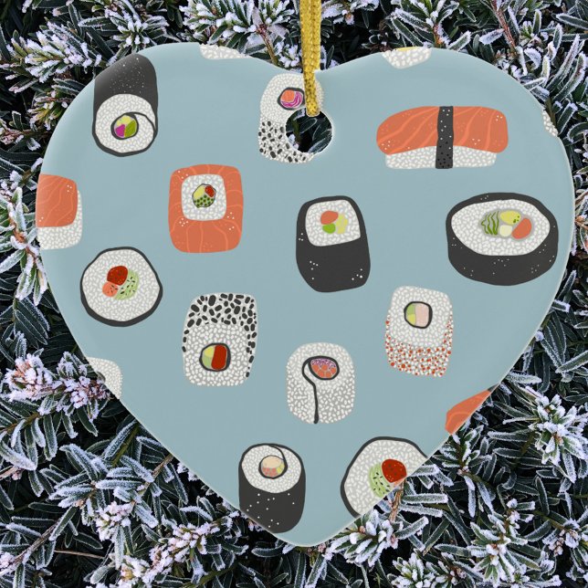 Cute Sushi Ceramic Ornament (Creator Uploaded)