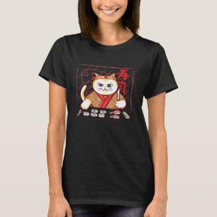 Cute Sushi Chef Cat T-Shirt