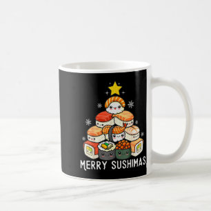 Cute Sushi Christmas Tree Fast For Food Lover Men Coffee Mug