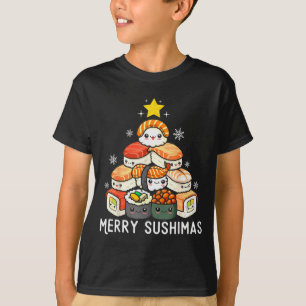 Cute Sushi Christmas Tree Fast For Food Lover Men  T-Shirt