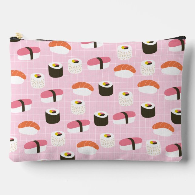 Cute Sushi Cosmetic Bag (Front)