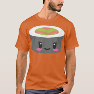 Cute Sushi Face Nigiri Maki Sashimi Salmon Japan F T-Shirt