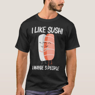 Cute Sushi For Men Women Japanese Cuisine Food  1 T-Shirt