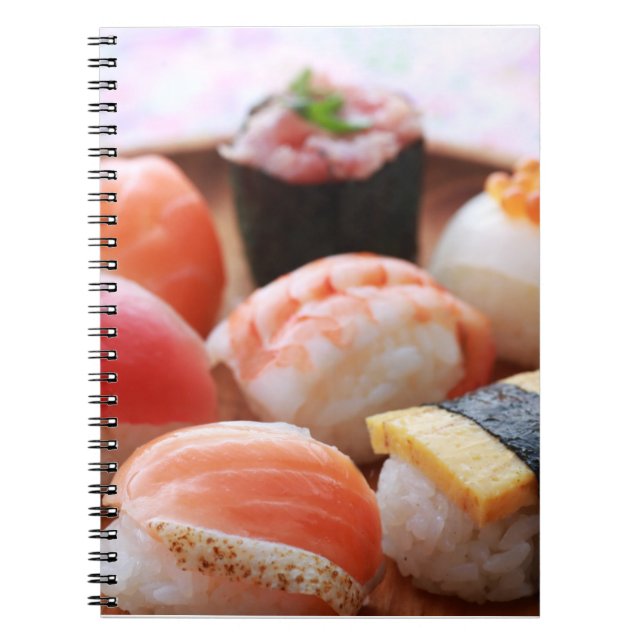 Cute Sushi Harmony – Soft Notebook by SUSHIMI (Front)