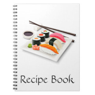 Cute sushi Japanese food Notebook