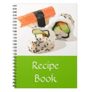 Cute sushi Japanese food Notebook